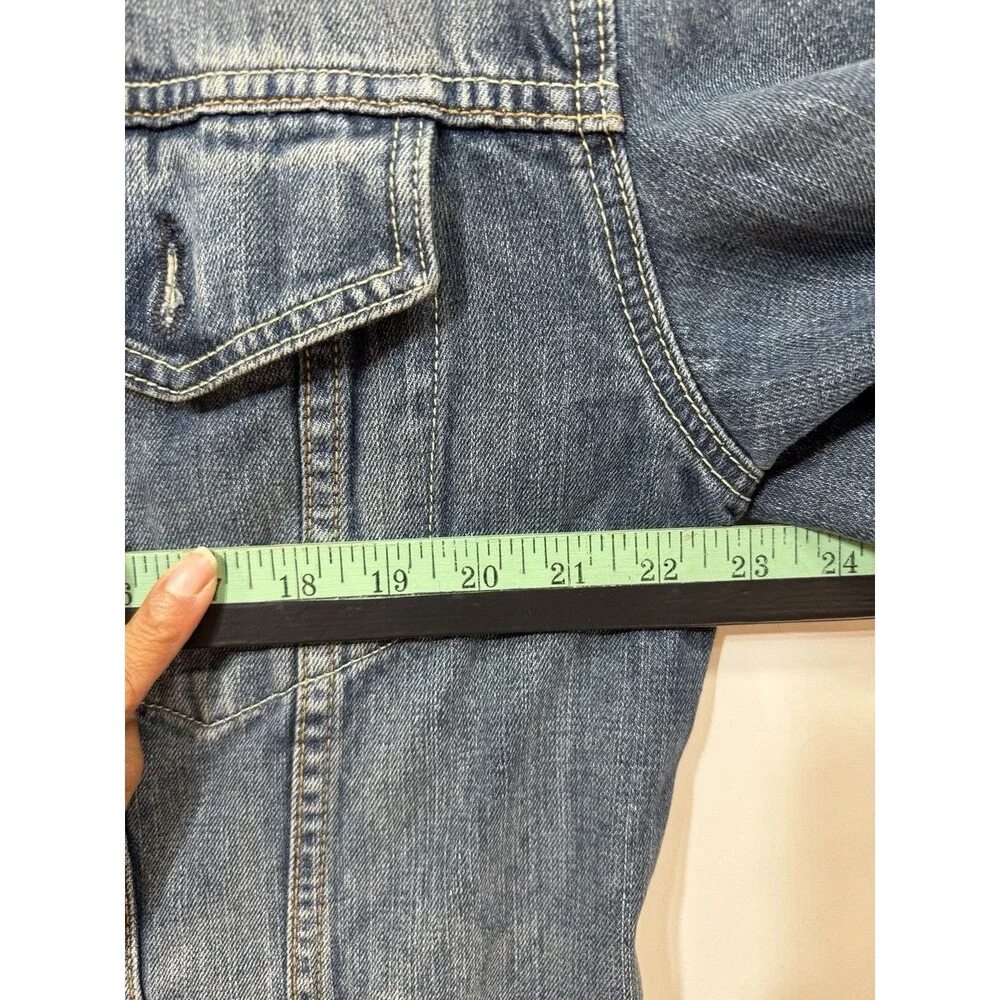 Levi Denim Jacket Western 4 Pocket Light Wash Trucker Workwear XL